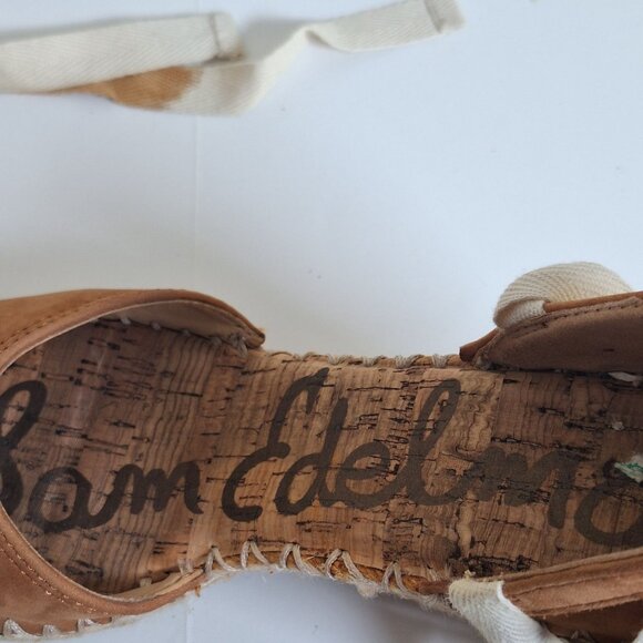 Sam Edelman Patsy suede wedge strap sandals size 8 - Picture 3 of 9